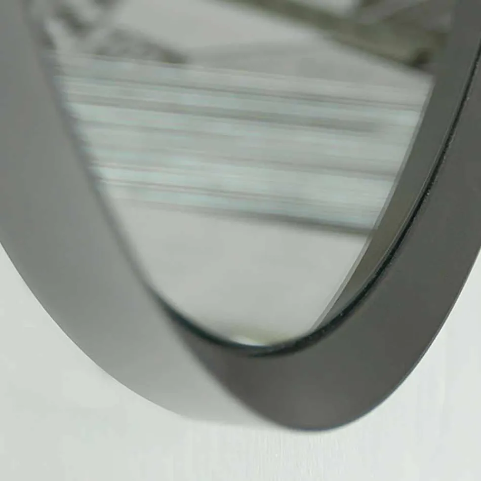 Runder Wandspiegel mit lackiertem Rahmen von elegantem modernem Design - Odosso Viadurini