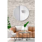 Runder Wandspiegel mit lackiertem Rahmen von elegantem modernem Design - Odosso Viadurini