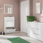 Quadratischer Wandspiegel mit weißem oder anthrazitfarbenem Rahmen - Emanuelito Viadurini