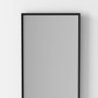 Von hinten beleuchteter rechteckiger Wandspiegel mit schwarzem Rahmen, hergestellt in Italien – Riflessi Viadurini