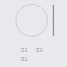 Runder Wandspiegel mit Hintergrundbeleuchtung und LED Made in Italy - Ronda Viadurini