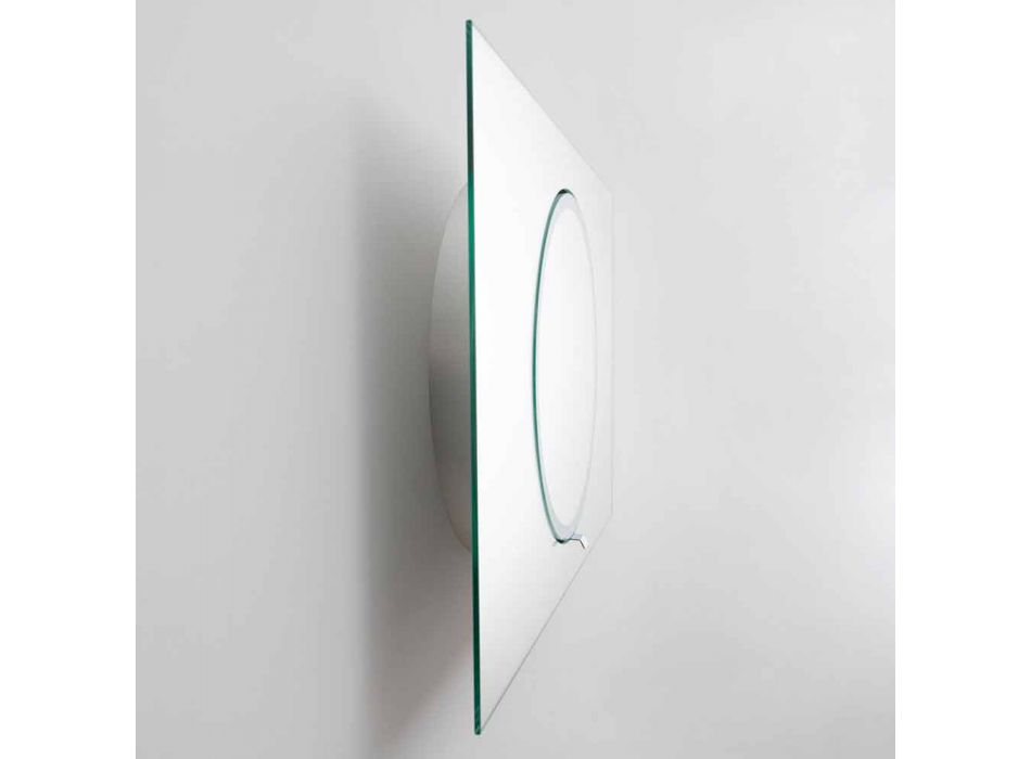 Wand-Badezimmerspiegel mit LED-Beleuchtung - Dotta Viadurini