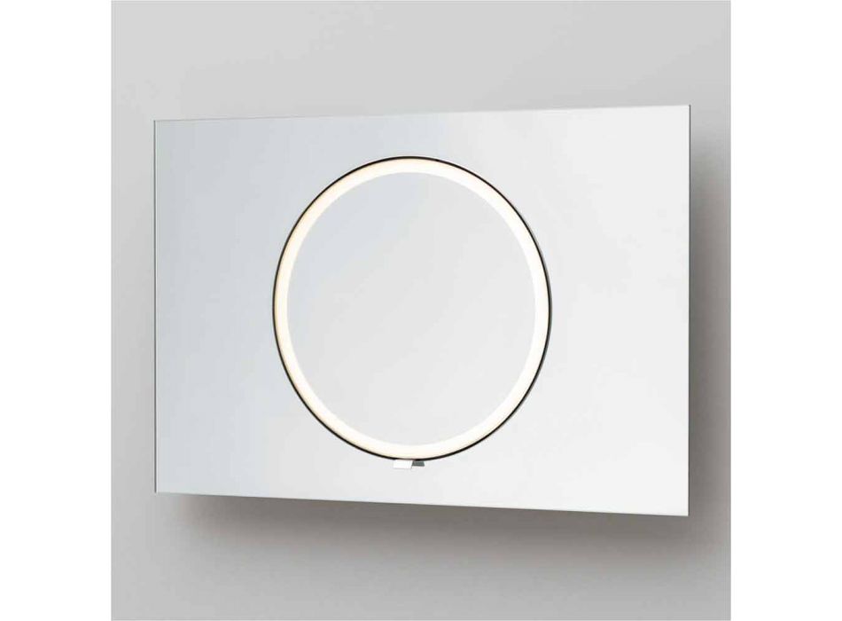 Wand-Badezimmerspiegel mit LED-Beleuchtung - Dotta Viadurini