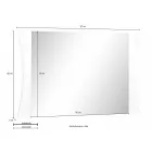 Schlafzimmerspiegel oder Wandeingang gewölbtes Design 2 Größen - Sabine Viadurini