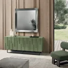 Spiegel mit geformtem Rahmen, erhältlich in 3 Größen und 2 Farben – Carolina Viadurini