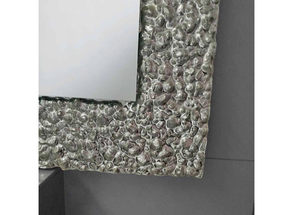 Glasspiegel des modernen Designs mit Dekoration, Cecilia Viadurini