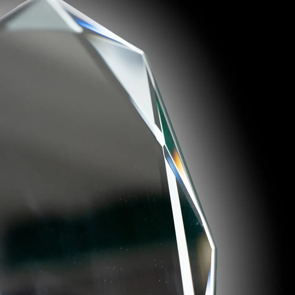 Diamantgeätzter Spiegel mit abgeschrägter Kante – Excelsior Viadurini