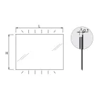 Spiegel mit Hintergrundbeleuchtung an horizontalen Seiten, hergestellt in Italien – Sigmund Viadurini