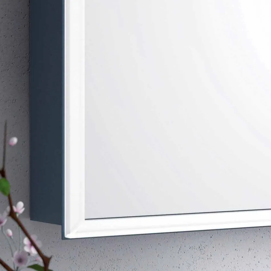 Moderner 2-türiger Wandspiegel, LED-Beleuchtung, Adele Viadurini