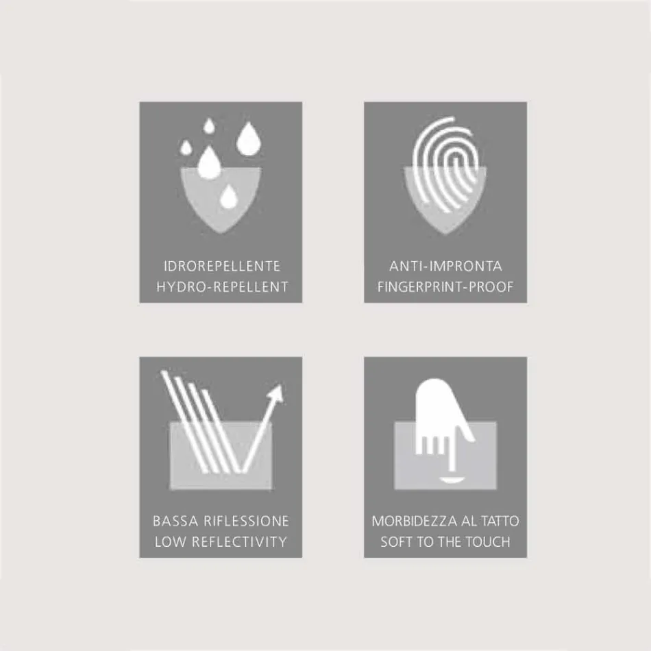 Moderner 2-türiger Wandspiegel, LED-Beleuchtung, Adele Viadurini