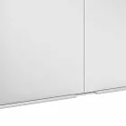 Moderner Einbau-Spiegelschrank aus silber lackiertem Aluminium - Demon Viadurini