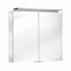 Wandspiegel mit 2 Türen mit LED-Licht und Steckdosen - Bramo Viadurini