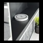 Spiegelbehälter aus Holz mit Doppelspiegel und Lichtern, hergestellt in Italien – Darwin Viadurini