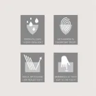 Modernes Design LED-Einbau-Spiegel mit 2 Türen, Adele Viadurini