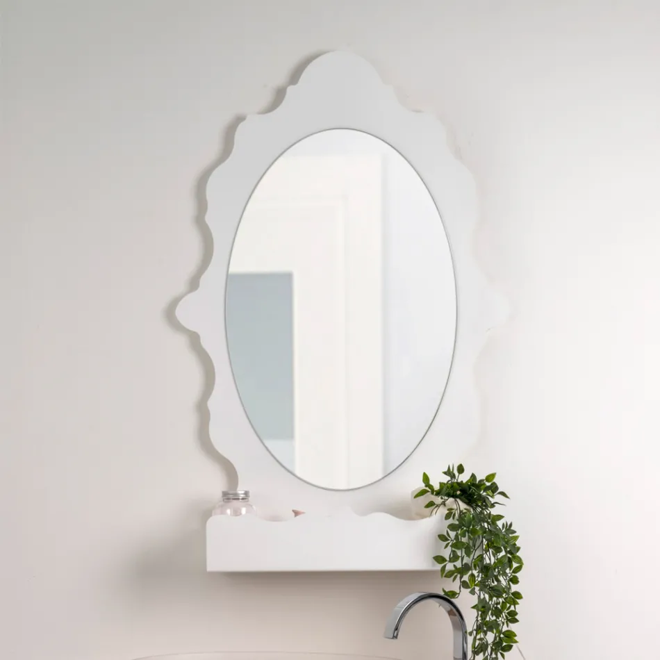 Hinterleuchteter Plexiglas-Spiegelschrank, hergestellt in Italien - Leira Viadurini