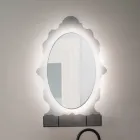 Hinterleuchteter Plexiglas-Spiegelschrank, hergestellt in Italien - Leira Viadurini