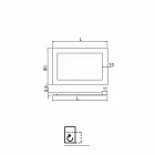 Spiegel in Glas mit Pascal Blattgold verziert Viadurini