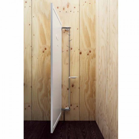 Wandspiegel mit Haken und Aufbewahrungsplatte Made in Italy