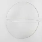 Wandspiegel mit modernem Stahlgarderobe Made in Italy - Chioccia Viadurini