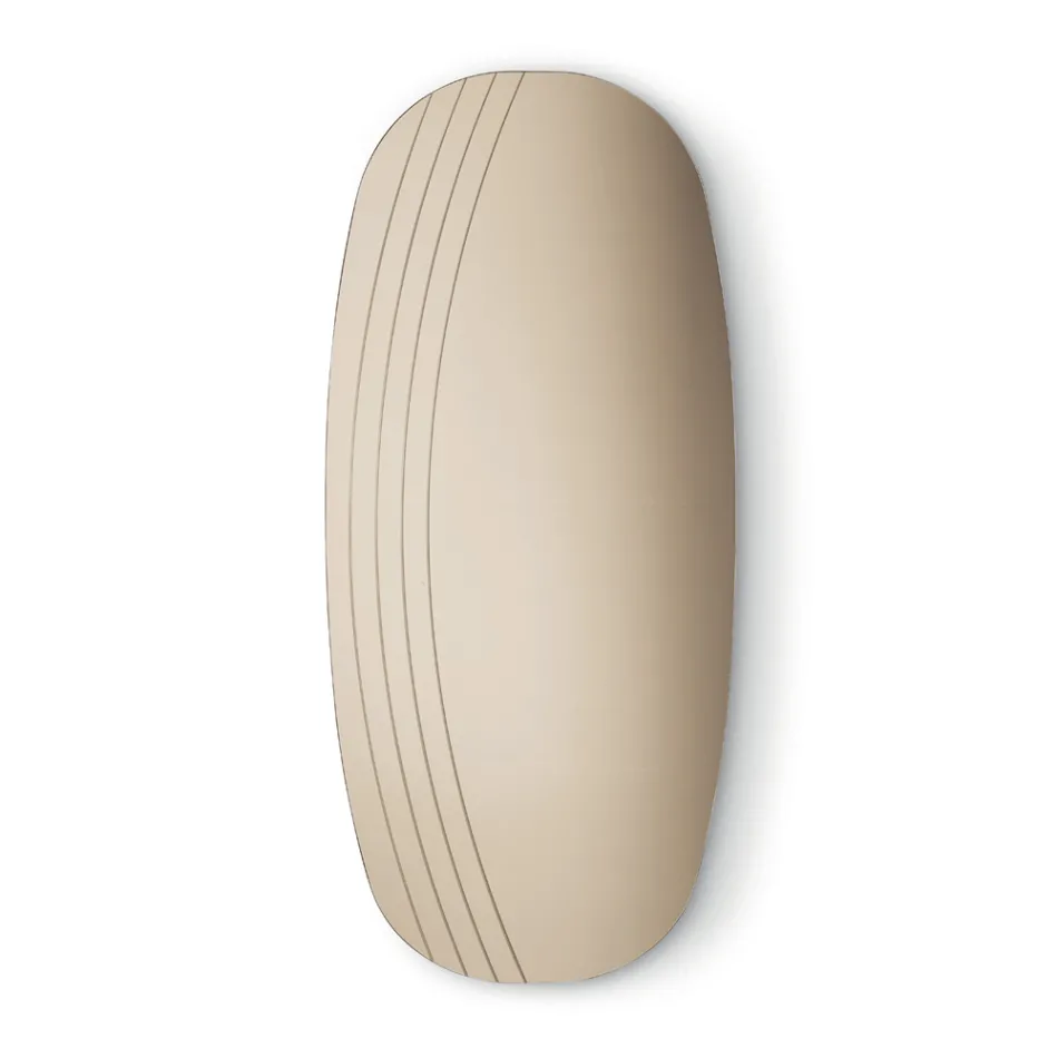 Arabella Wandspiegel mit Gravuren, hergestellt in Italien Viadurini