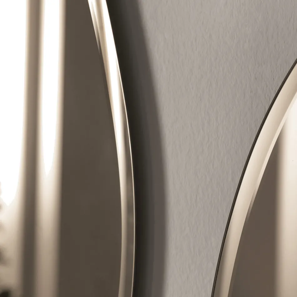 Beata Wandspiegel mit umlaufendem Schliff, hergestellt in Italien Viadurini