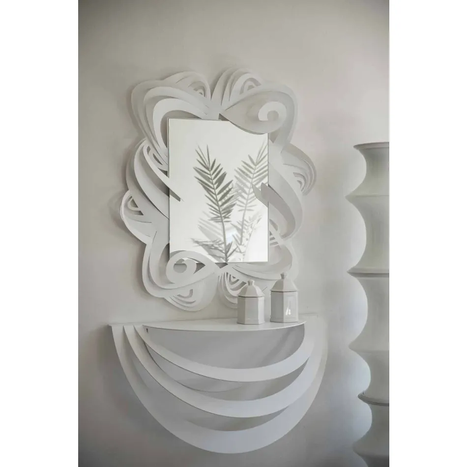 Moderner rechteckiger Eisenwandspiegel Made in Italy - Penny Viadurini