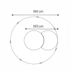 Runder Wandspiegel mit um 360 ° drehbarem Satelliten Made in Italy - Shaki Viadurini