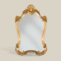 Klassischer Blattgoldspiegel mit geformtem Rahmen Made in Italy - Precious