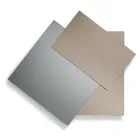 Spiegel aus 3 überlappenden Platten, 2 Bronze und 1 Rauchglas - Armida Viadurini