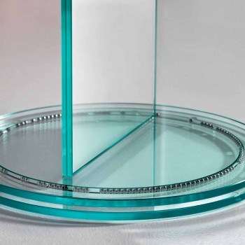 Freistehender doppelseitiger Bodenspiegel mit drehbarer Basis
