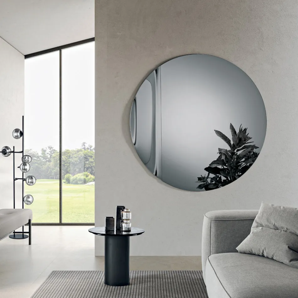 Hergestellt in Italien, Spiegel aus Wellenglas - Candida Viadurini