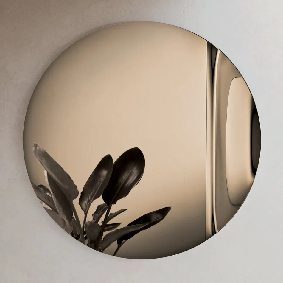 Hergestellt in Italien, Spiegel aus Wellenglas - Candida Viadurini