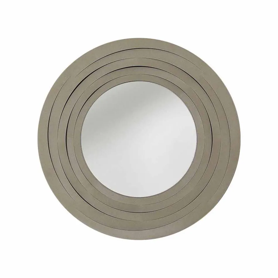 Moderner runder Wandspiegel aus farbigem Eisen Made in Italy - Oregano Viadurini