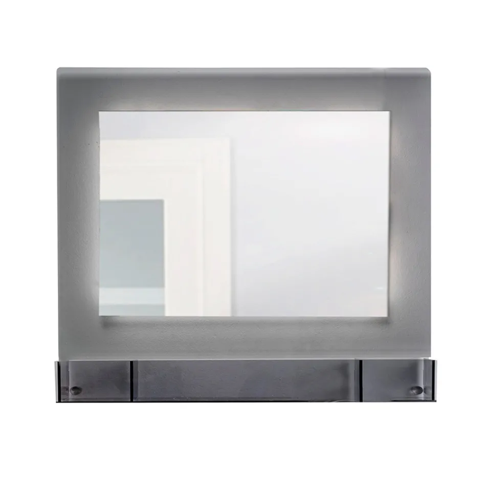 Horizontaler Plexiglas-Wandspiegelbehälter, hergestellt in Italien - Kiran Viadurini