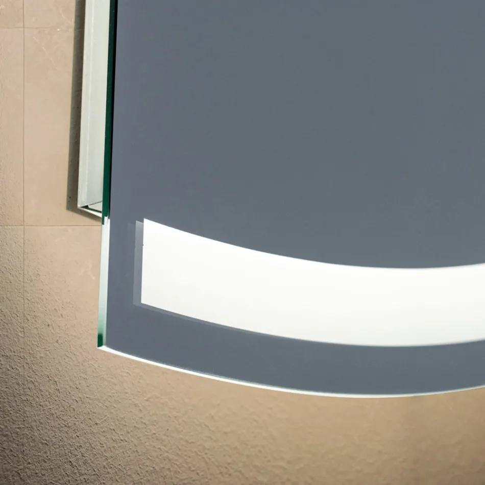 Hinterleuchteter Spiegel mit durchgehendem LED-Streifen - Excelsior Viadurini