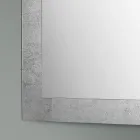 Rechteckiger Wandspiegel mit silbernem, goldenem oder kupfernem Glasrahmen - Stileo Viadurini