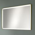 Rechteckiger Wandspiegel Metallrahmen verschiedene Farben und LED-Licht - Renga