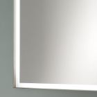 Rechteckiger Wandspiegel Metallrahmen verschiedene Farben und LED-Licht - Renga Viadurini