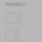 Abgerundeter rechteckiger Spiegel mit Metallrahmen Verschiedene Farben - Alexandra Viadurini