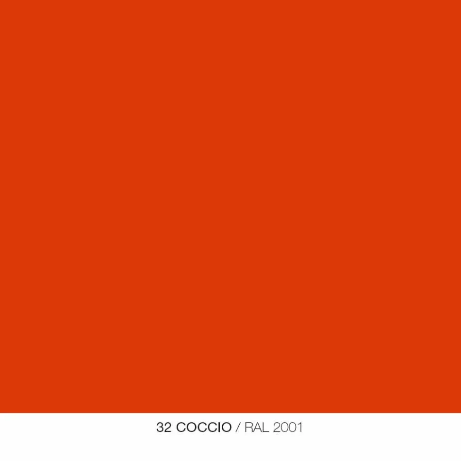 Abgerundeter rechteckiger Spiegel mit Metallrahmen Verschiedene Farben - Alexandra Viadurini