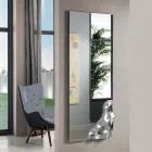 Rechteckiger Spiegel mit Ecke aus Fusingglas, hergestellt in Italien - Adelinda Viadurini