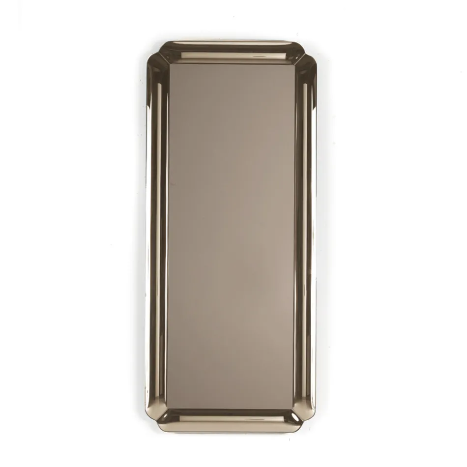 Rechteckiger Spiegel mit Rahmen aus Kristallguss, hergestellt in Italien - Belinda Viadurini