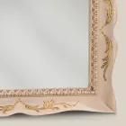 Rechteckiger Spiegel aus weißem Holz im klassischen Stil Made in Italy - Florence Viadurini