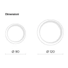 Runder Wandspiegel mit sandgestrahlter Verzierung, hergestellt in Italien - Annamaria Viadurini