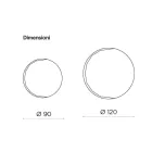 Runder Wandspiegel mit seitlichem Schliff, hergestellt in Italien - Andreina Viadurini