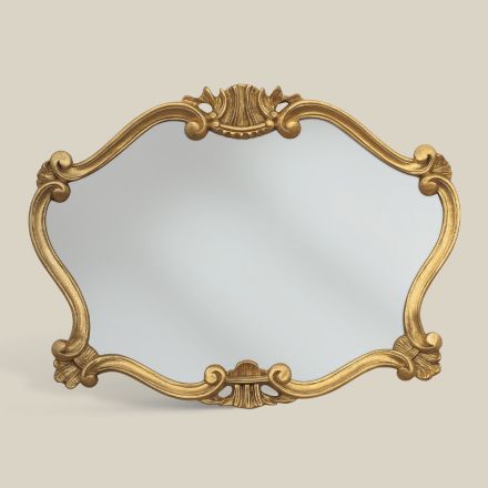 Spiegel im klassischen Stil mit Blattgoldrahmen Made in Italy - Precious Viadurini