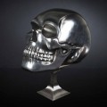 Totenkopf-Statue aus Silberkeramik Made in Italy - Skull