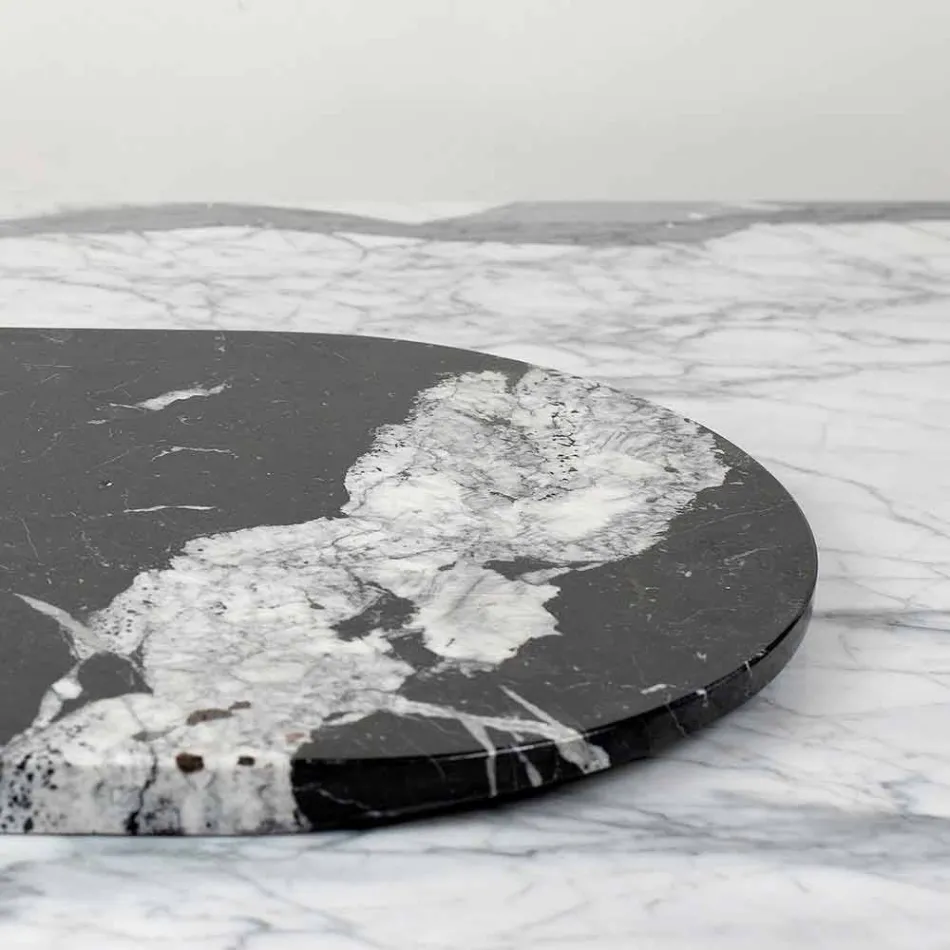 Schneidebrett und Küchenzubehör in Marmor, Holz und Stahl Luxusdesign - Icaro Viadurini