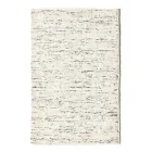 Wohnzimmerteppich aus Baumwolle, Viskose und Wolle. Hergestellt auf einem manuellen Webstuhl – Melita Viadurini