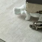 Moderner Wohnzimmerteppich aus Baumwolle und Viskose, handgewebt - Silky Viadurini